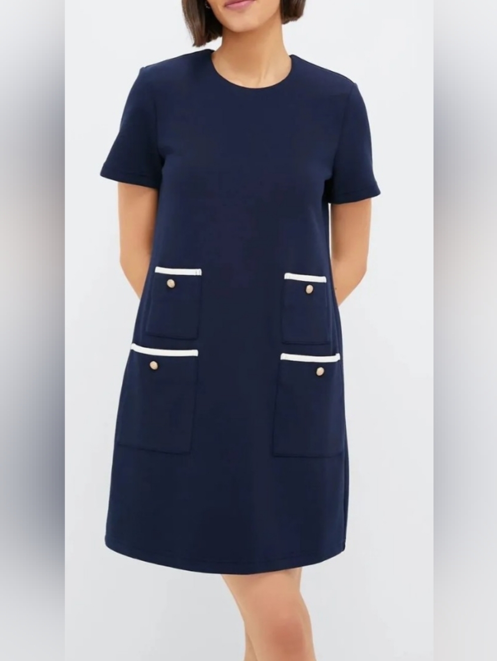 198$ Tuckernuck Navy Short Sleeve Francoise Dress Xl